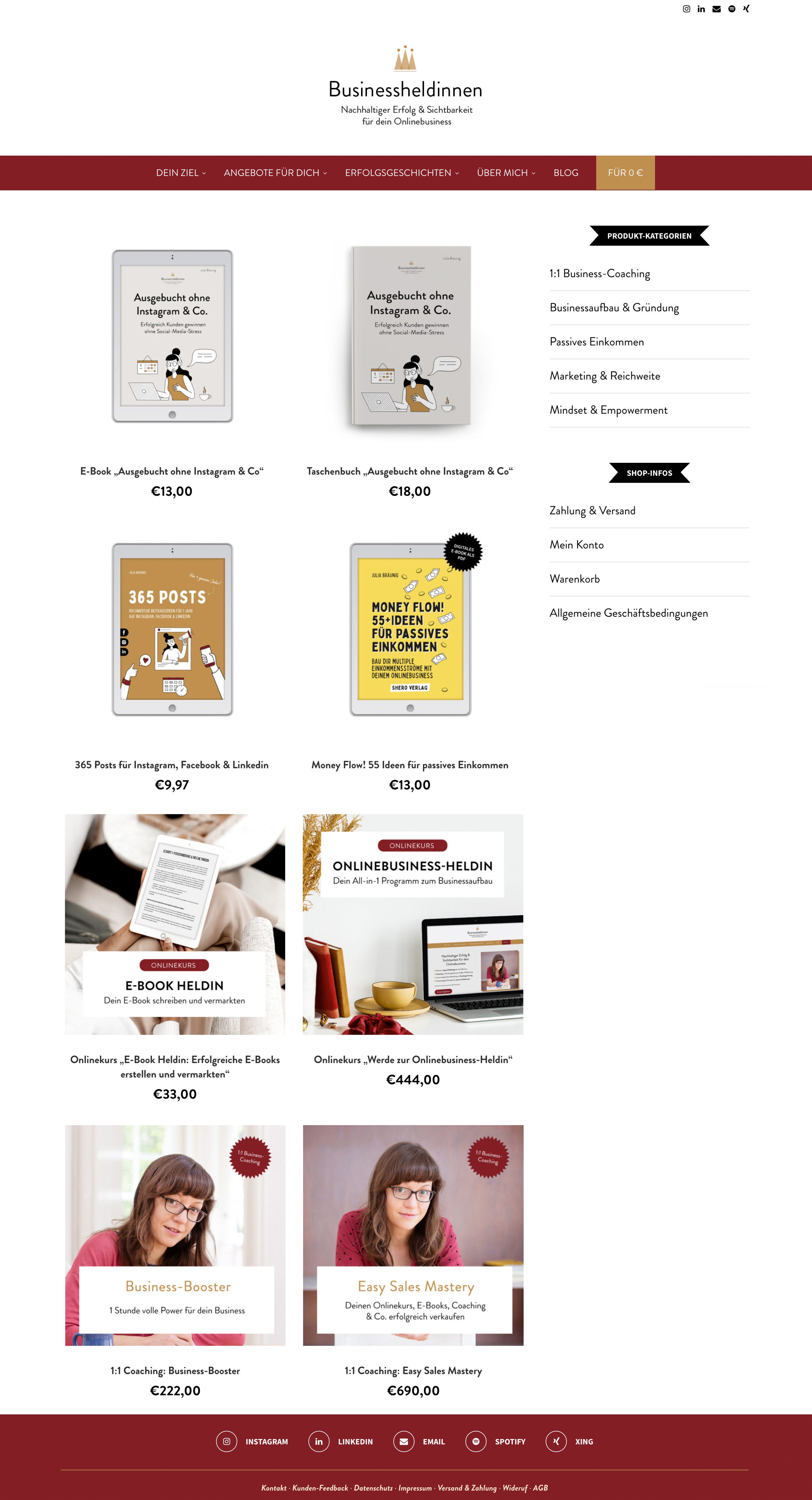Shop "Businessheldinnen"