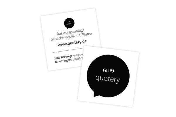 Visitenkarten „quotery“