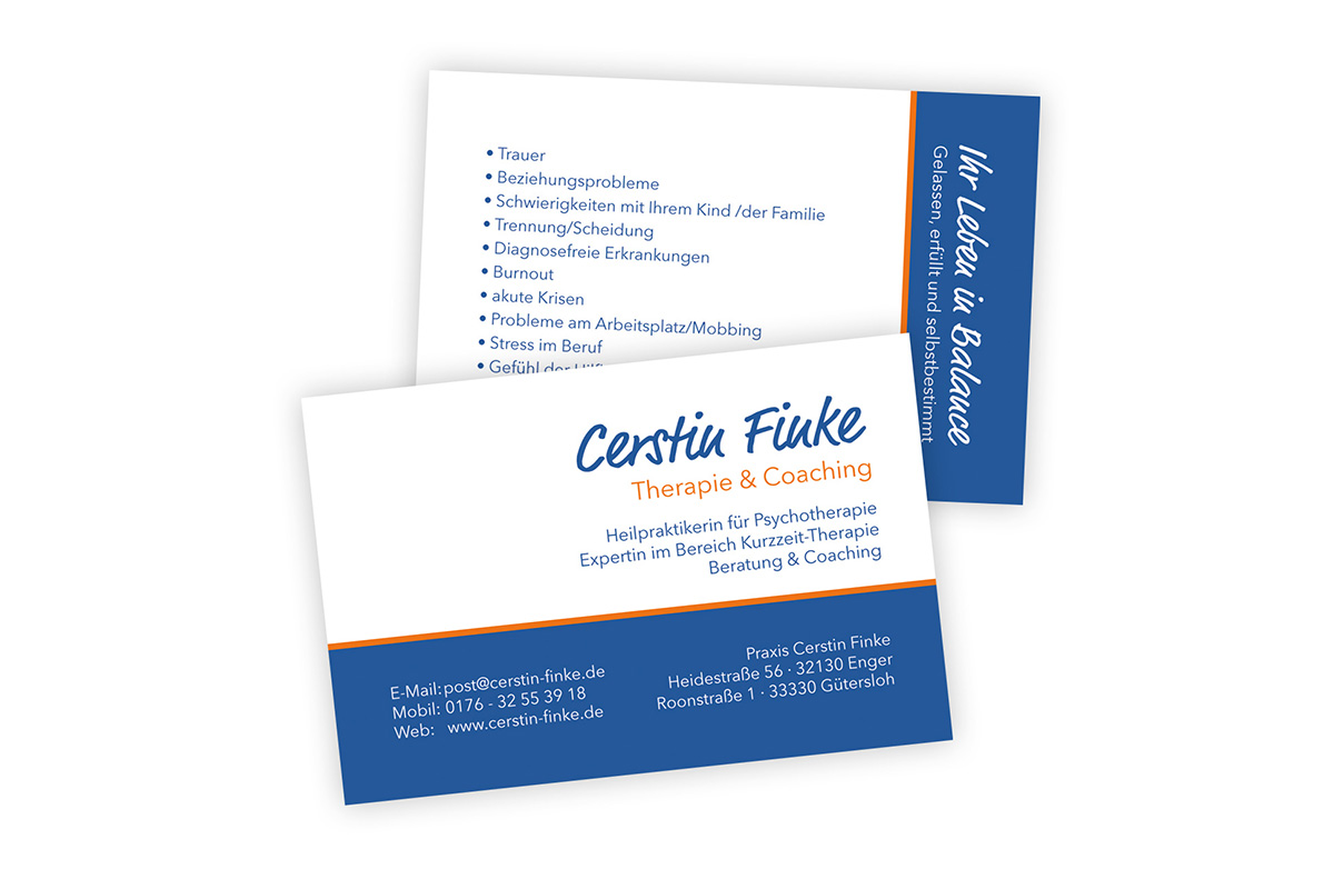 Visitenkarten Cerstin Finke