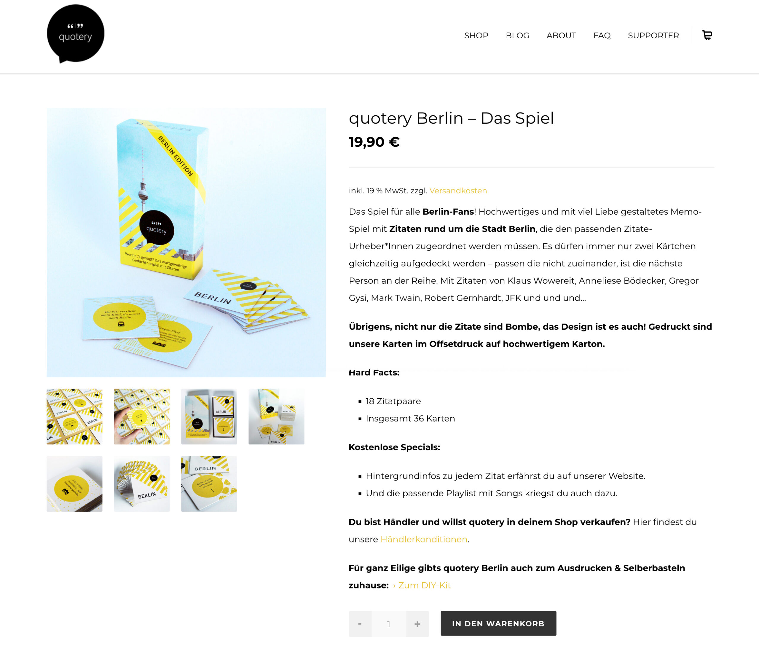 Shop quotery