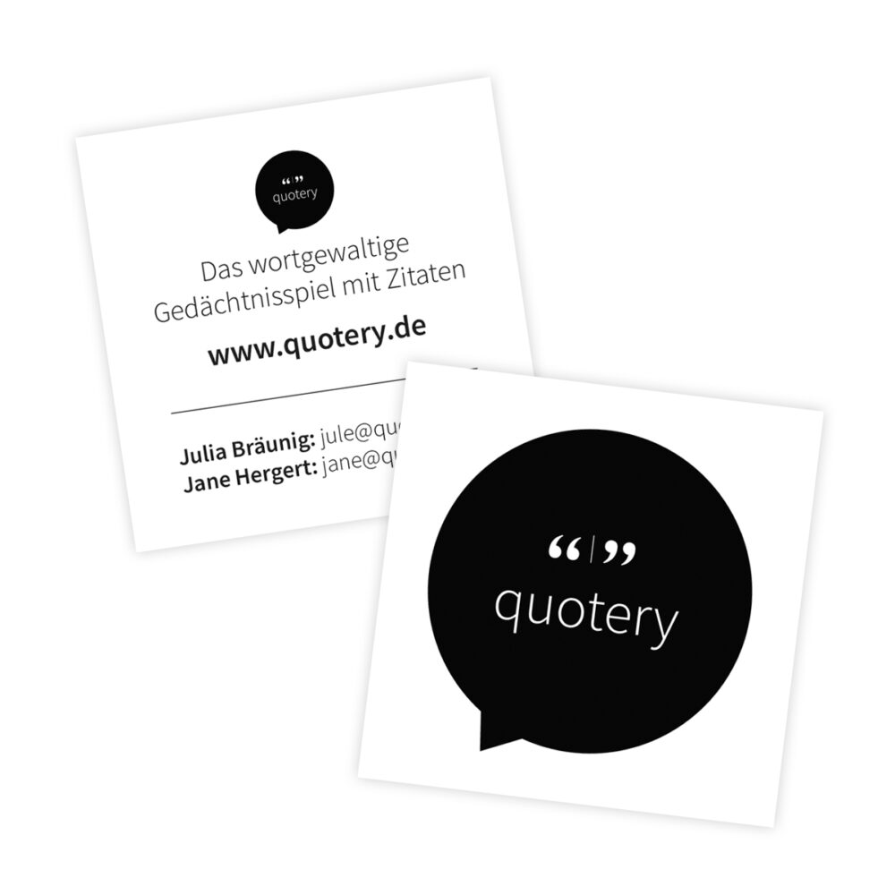 Visitenkarten „quotery“