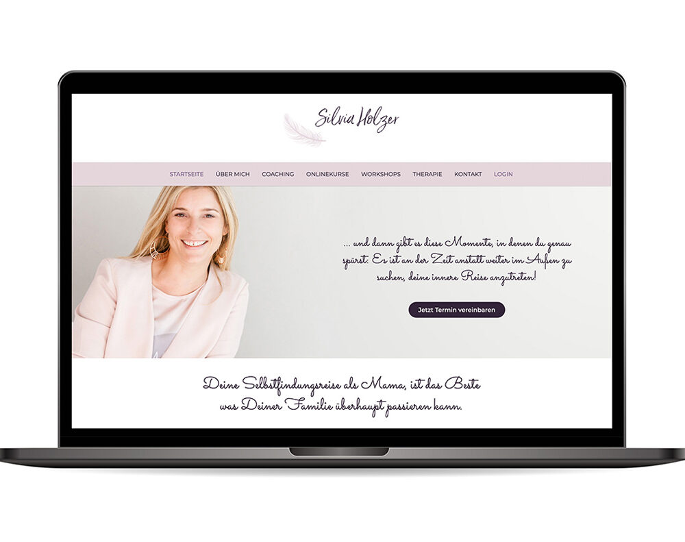 Webseite „Silvia Holzer“