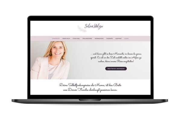 Webseite „Silvia Holzer“