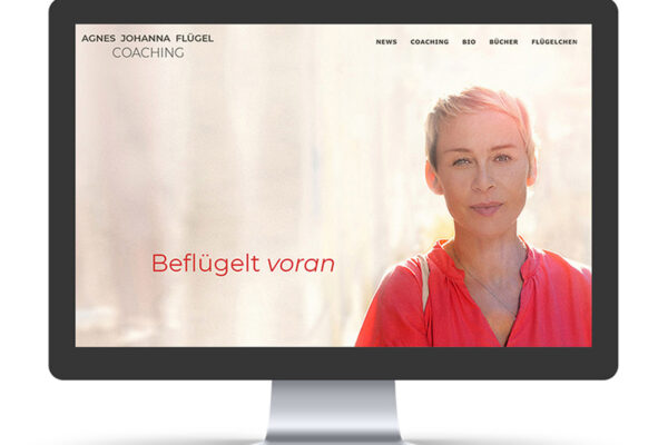 Webseite „Agnes Flügel Coaching“