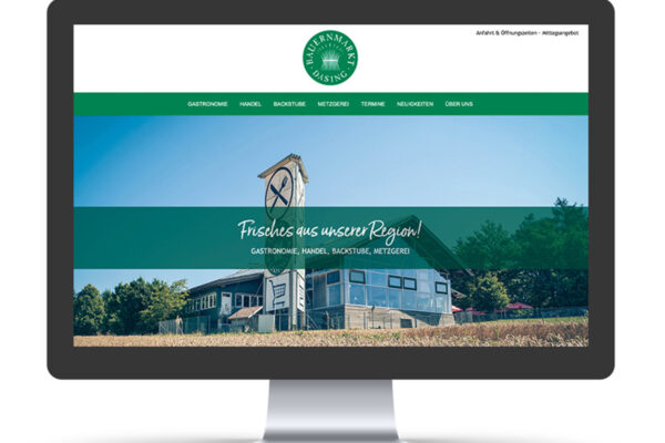 Webseite "Bauernmarkt Dasing"