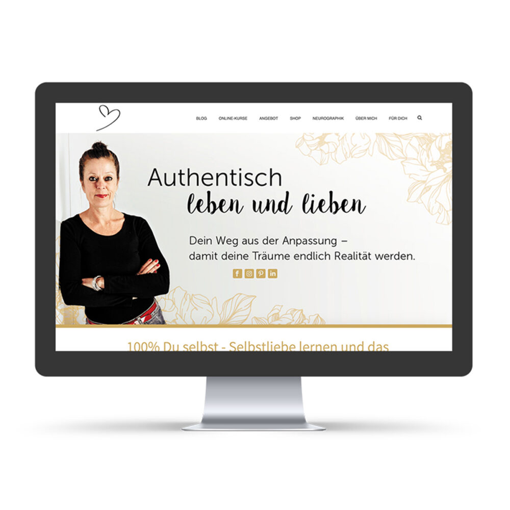 Webseite „Michelle Amecke“