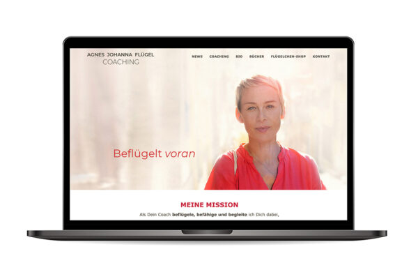Webseite „Agnes Flügel Coaching“