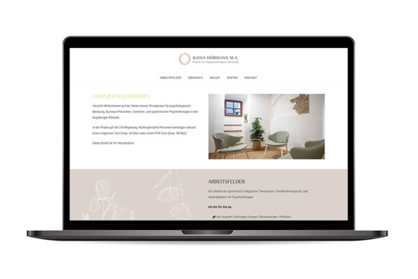 Webseite „Ilona Hörmann“