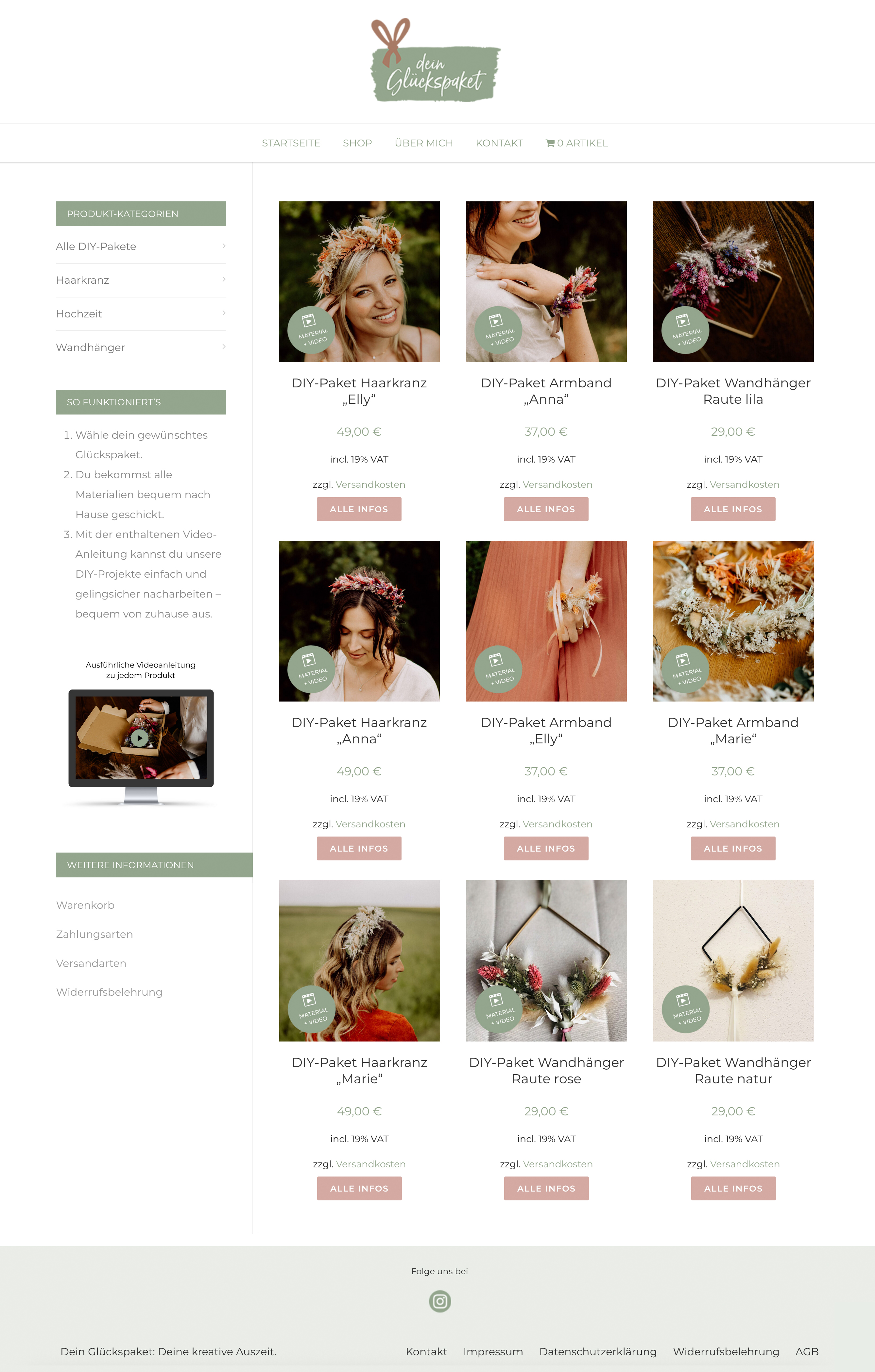 Shop "Dein Glückspaket"