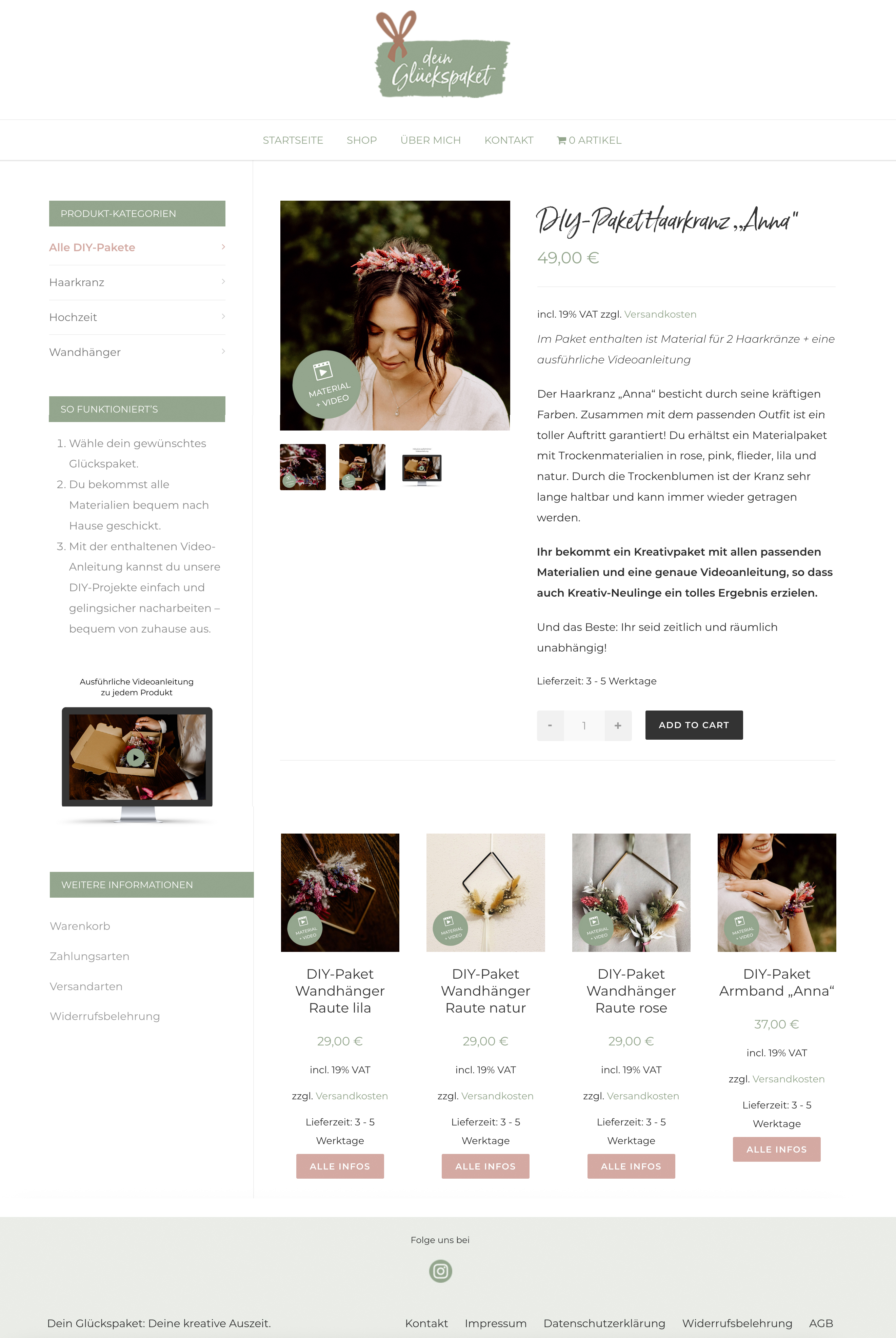 Shop "Dein Glückspaket"