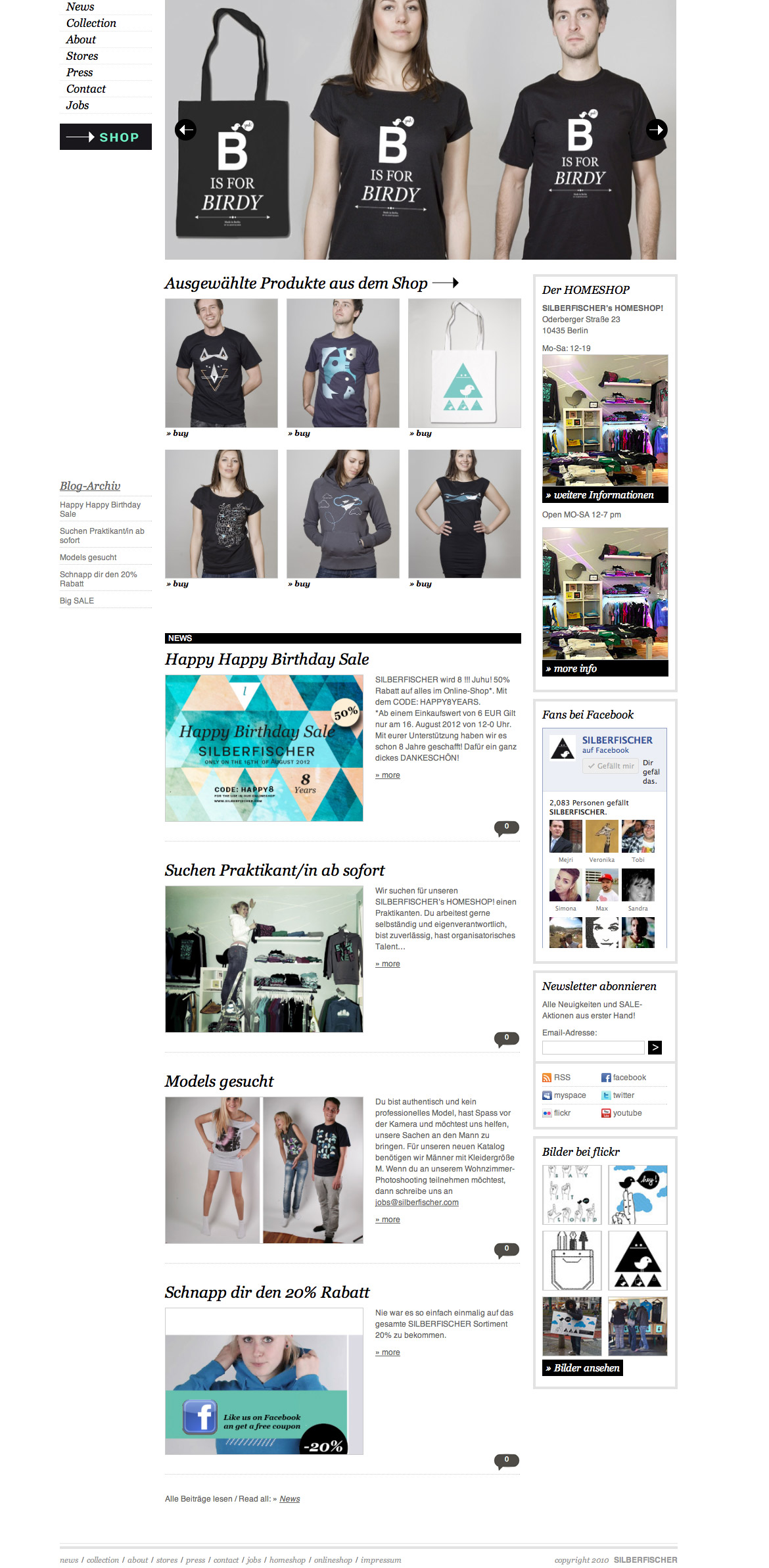 Webseite Silberfischer