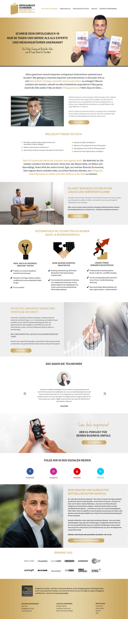 Webdesign "Erfolgsbuch schreiben"
