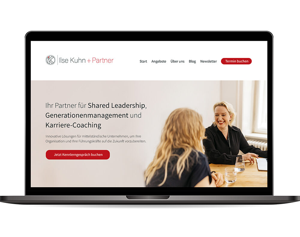 Webdesign „Ilse Kuhn + Partners“
