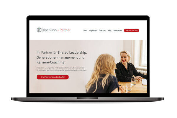 Webdesign „Ilse Kuhn + Partners“