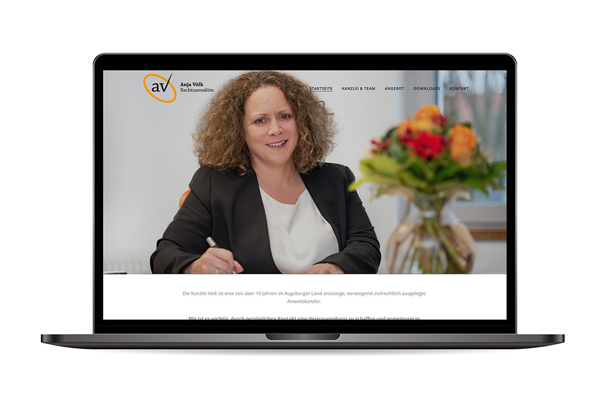 Webseite "Anwaltskanzlei Völk"