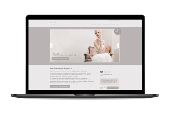 Webseite „kisui Brautmode“