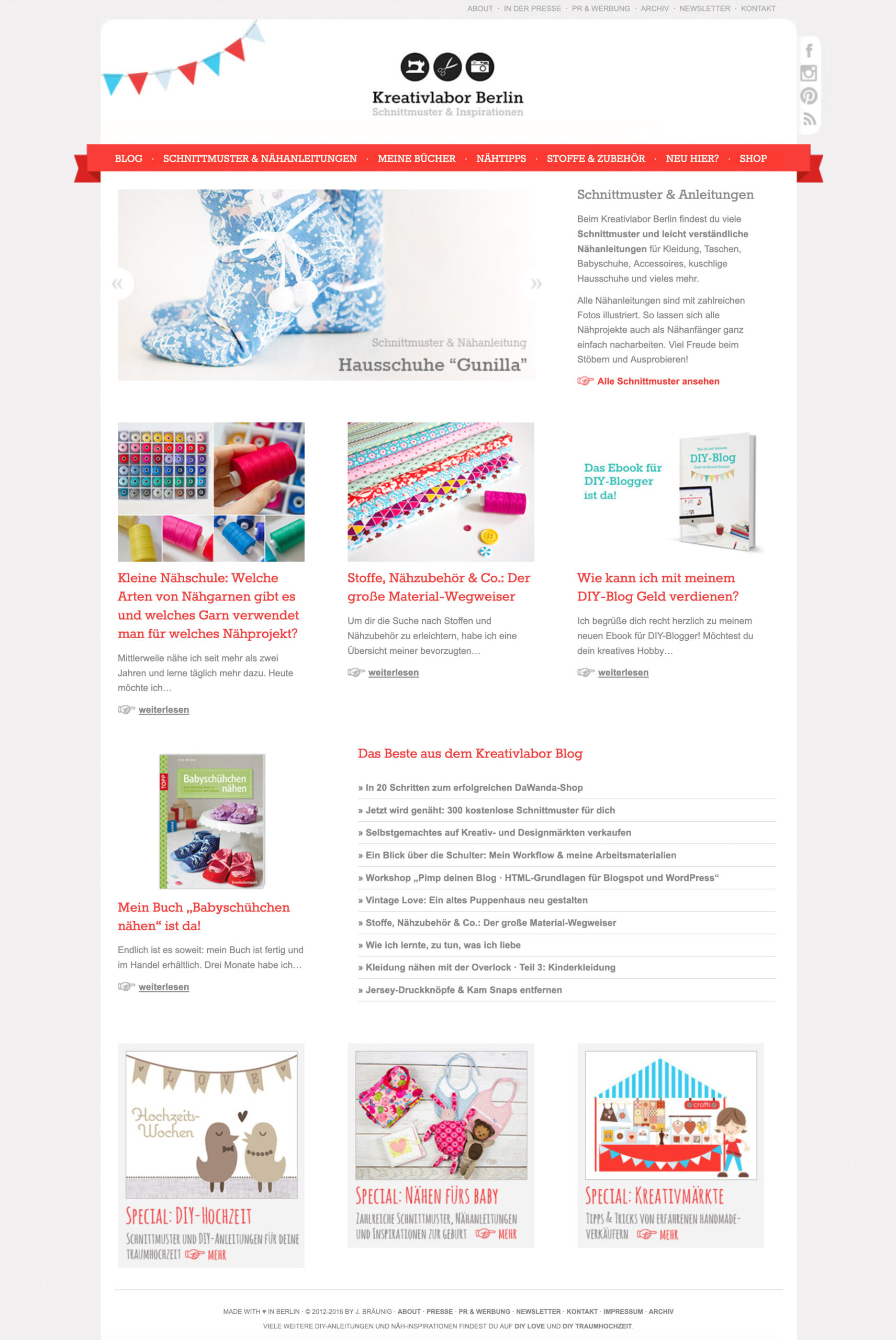 Webdesign "Kreativlabor Berlin"