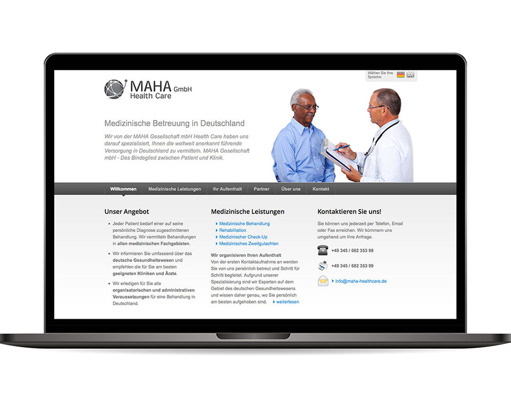 Webdesign „Maha“