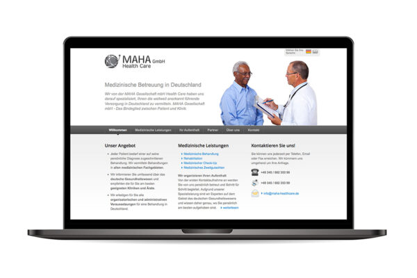 Webdesign „Maha“