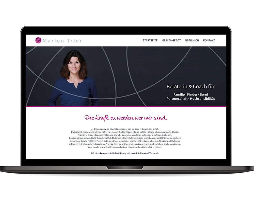 Webseite „Marion Trier“