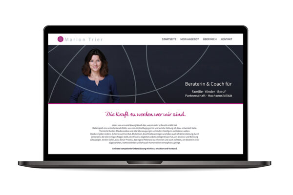 Webseite „Marion Trier“