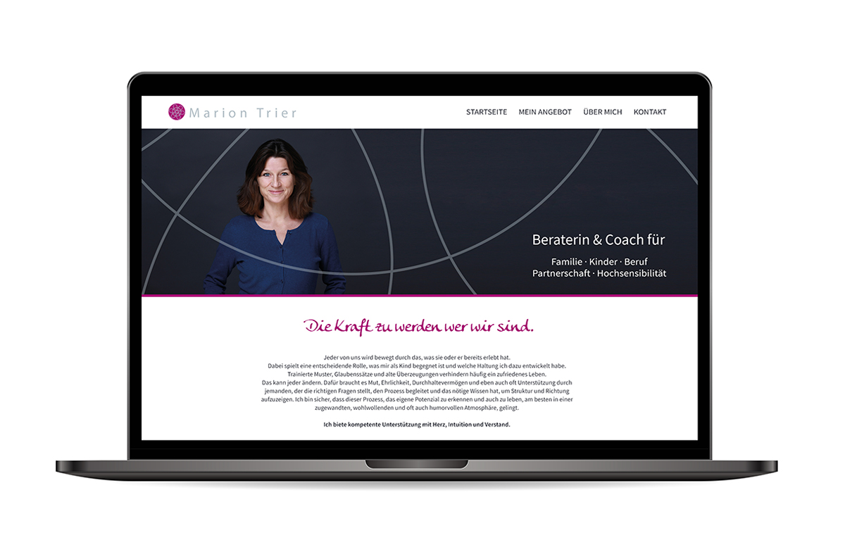 Webseite "Marion Trier"