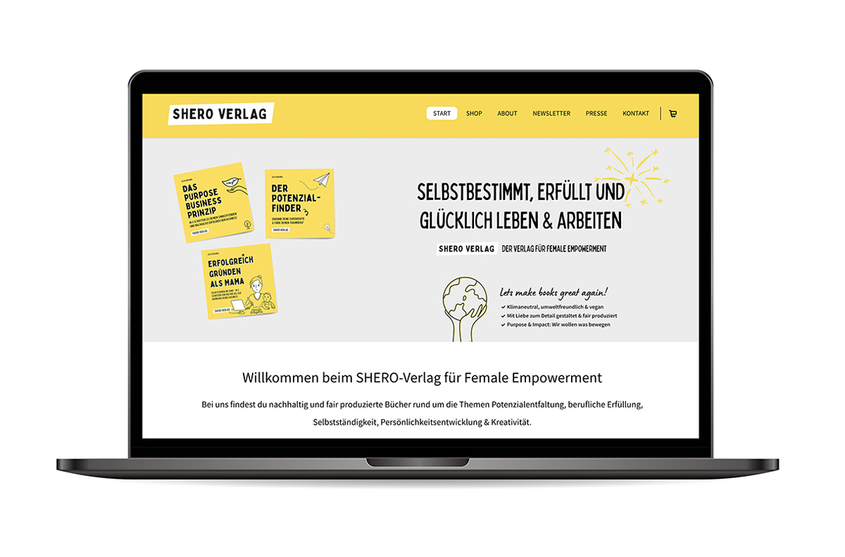 Webseite Shero Verlag