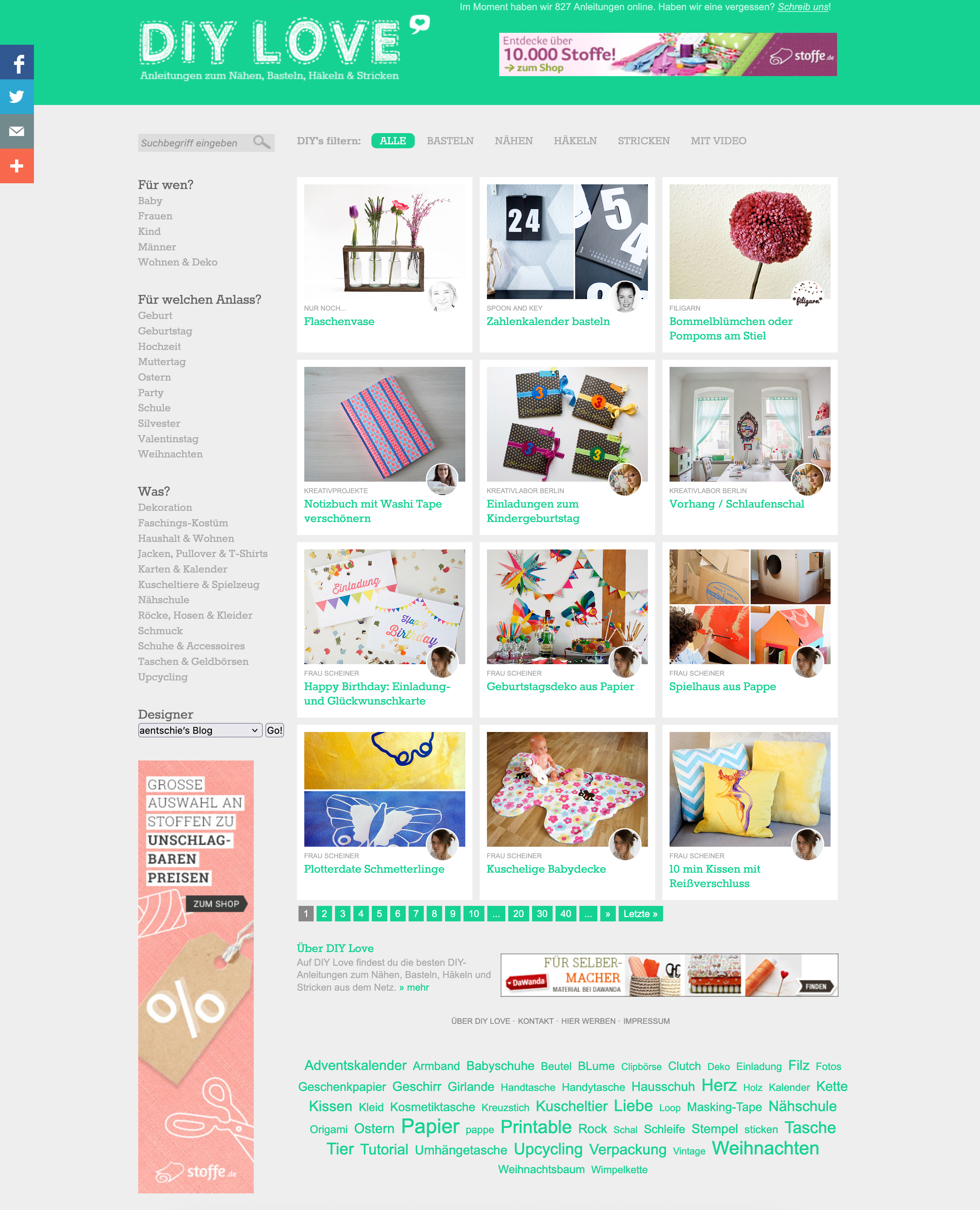 Webseite DIY Love