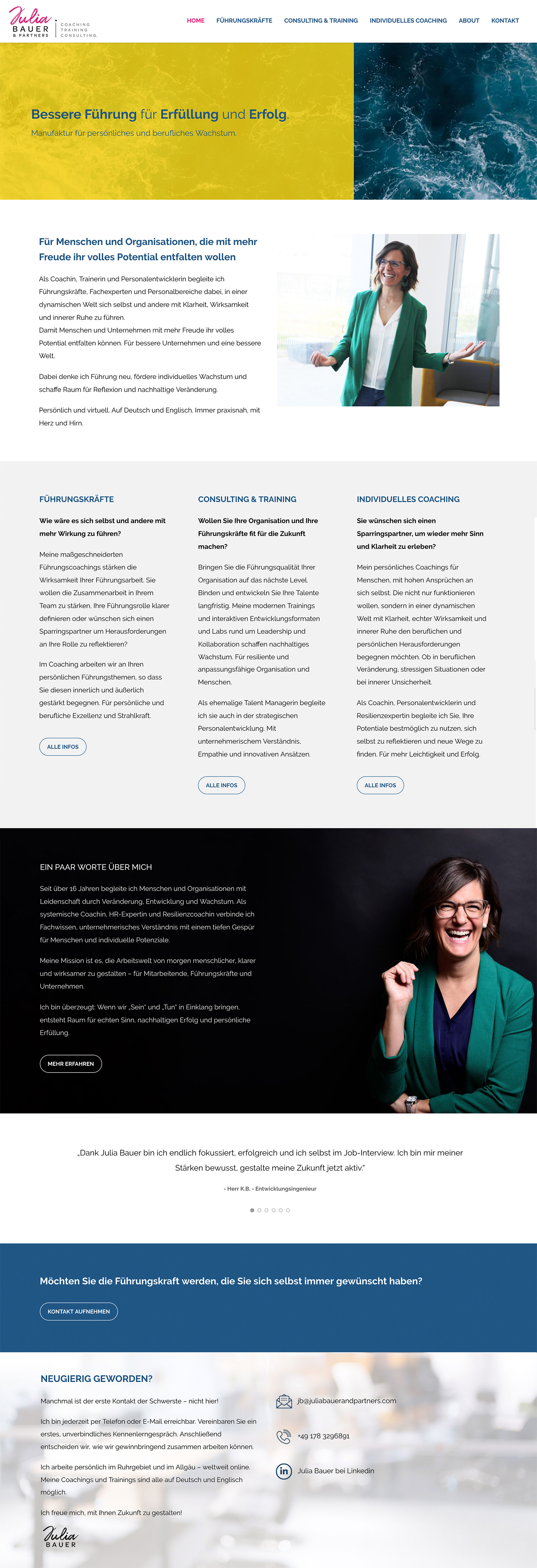 Webseite Julia Bauer