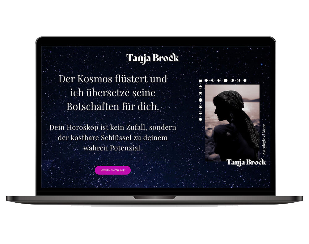 Webseite „Tanja Brock“