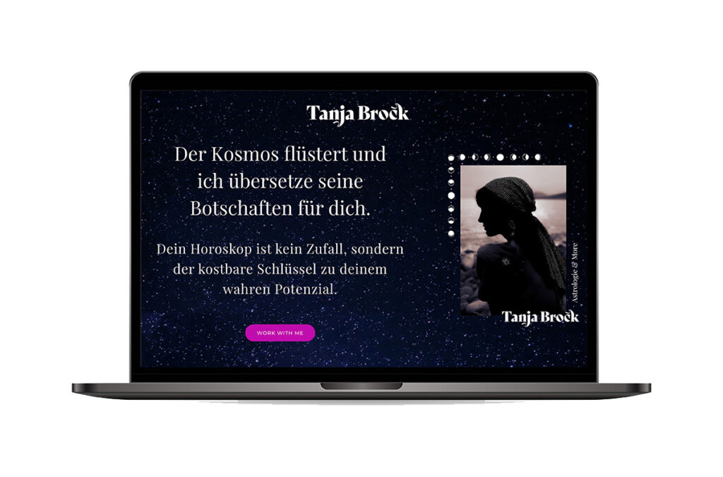 Webseite "Tanja Brock"