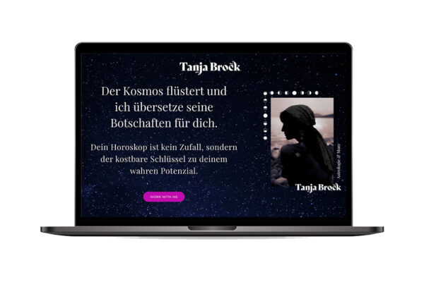 Webseite „Tanja Brock“