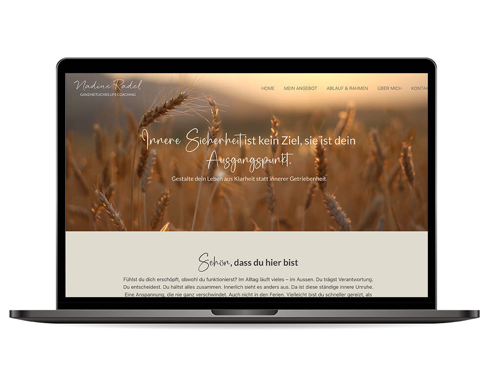 Webseite „Nadine Radel“